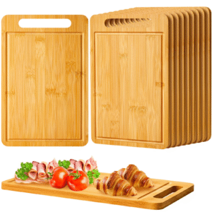 10 Pcs Bulk Bamboo Cutting Board
